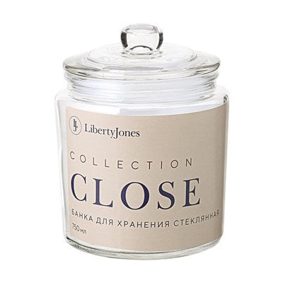 Банка для хранения стеклянная Close, 750 мл