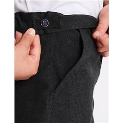 2pk Boys' Slim Leg School Shorts (2-14 Yrs)
