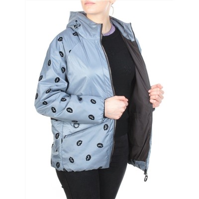 ZW-2166-C LT. BLUE Куртка демисезонная женская BLACK LEOPARD (100 гр.синтепона)