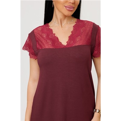 Женская ночная сорочка 2272/2 / Бордовый