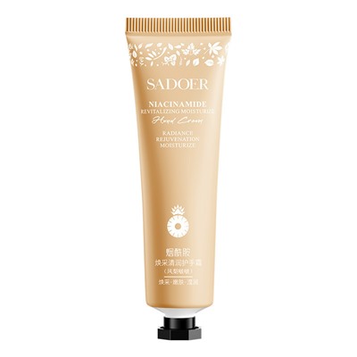 Крем для рук с ниацинамидом и ароматом ананаса SADOER Niacinomide Revitalizing moisturize hand Cream, 30 гр