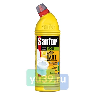 Средство санитарно-гигиеническое Sanfor WC гель Лимонная свежесть 750 г