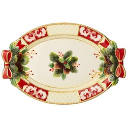 БЛЮДО LEFARD "ЕЛКА" ОВАЛЬНОЕ 43,5*29*4СМ (КОР=6ШТ.)