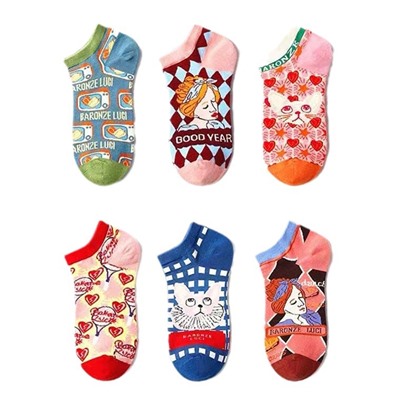 Tide, retro summer Japanese socks for men and women
