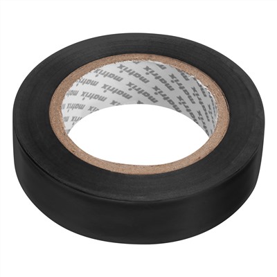 Изолента ПВХ, 15 мм х 10 м, черная, 150 мкм Matrix