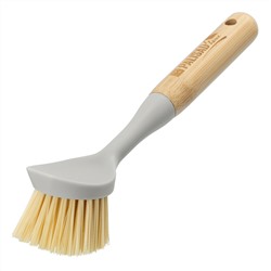 Щетка для посуды круглая d 60х230 мм, бамбуковая рукоятка, Home Palisad