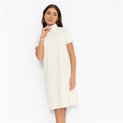 Платье из фактурного трикотажа, Словно впервые (biege)