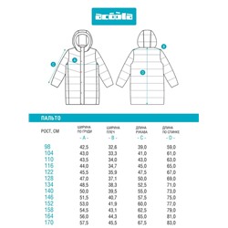 Пальто детское для мальчиков Amika