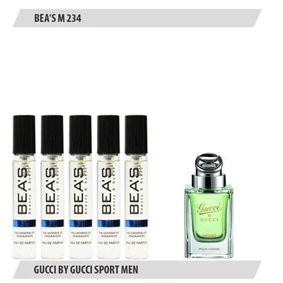 Парфюмерный набор BEAS Gucci By Gucci Sport Men 5*5 ml M234, Парфюмерный набор Beas M234 создан по мотивам аромата Gucci By Gucci Sport