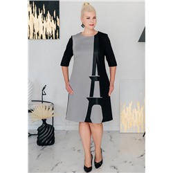 Платье ASV 2444 серо-чёрный