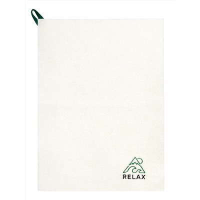 Коврик для бани и сауны с вышивкой "Relax", 38х52см, войлок белый