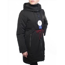 18602 BLACK Пальто демисезонное женское (100 гр. синтепон)