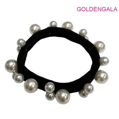 Резинка для волос жемчужная диаметр 6 см Р5 тип 7