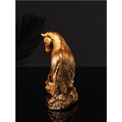 Фигурка гипс «Конь Граф», 11×13×5 см, бронза