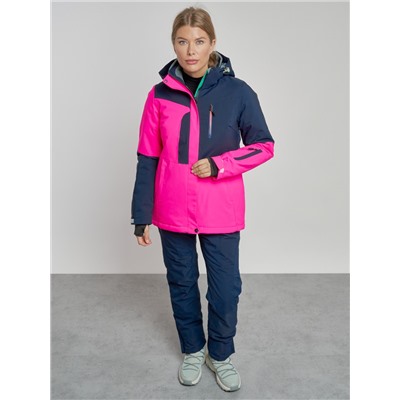 Горнолыжный костюм женский зимний розового цвета 03307R