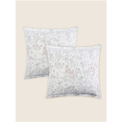 Комплект наволочек SL Home Flower glade, 70×70+3 см, 2 шт., сатин, хлопок 100%
