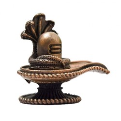 Шивалинга из меди ручной работы (2,1 дюйма), Copper Handmade Shivalinga, произв. Bhimonee Decor