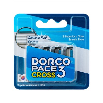 DORCO Pace CROSS кассеты 4шт, 3 лезвия