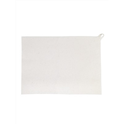 Коврик для бани и сауны, 38х52см, войлок белый
