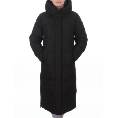 L667 BLACK Пальто зимнее женское (200 гр. холлофайбер)