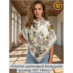 Платок шелковый большой "Парижанка" Арт 2428/21