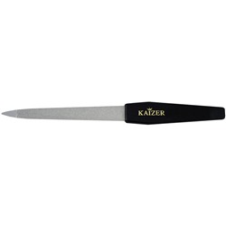 KAIZER Пилка алмазная, цвет черный, soft-touch, 180 мм (3535)