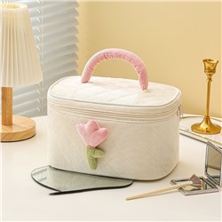 Дорожная косметичка "Flower" white, 23*15,5*16 см