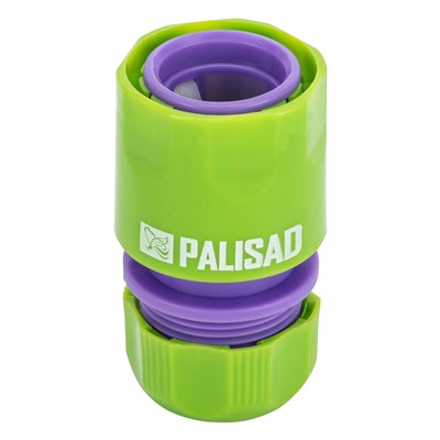 Соединитель пластмассовый, быстросъемный для шланга 1/2 Palisad