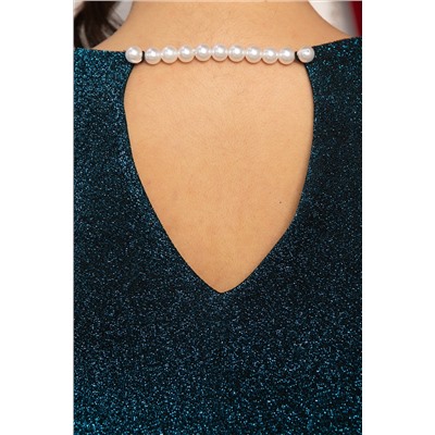 Платье вечернее Кристальный блеск (бирюзовое) П14709-8М