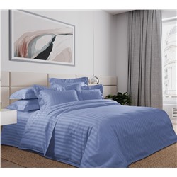 Ткань страйп-сатин / Синий