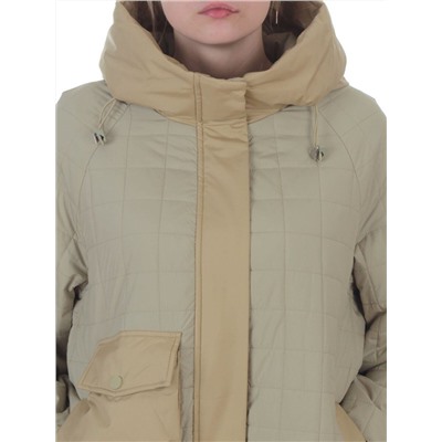 9608 LT. GREEN (OLIVE) Куртка стеганная демисезонная женская (100 гр. синтепон)