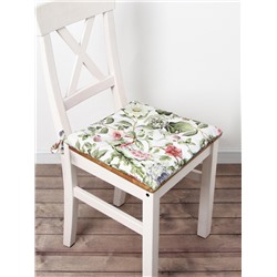 Сидушка на стул Этель Organic home, 42×42×7 см, репс 210 г/м², 100% хлопок