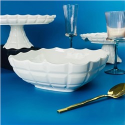 163-055 Квадратный салатник 25,5х9см КОРНЕЛИЯ в под.уп.(х12)Фарфор