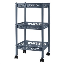 Этажерка Keeplex Light на колесиках трехсекционная малая прямоугольная 37×29×69 см KL282612026 космический серый