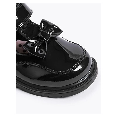 Kids’ Leather T-Bar School Shoes (8 Small - 1 Large)