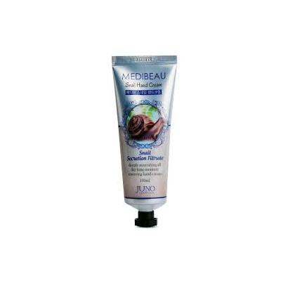 Крем для рук с муцином улитки, Snail Hand Cream, Juno, 100 г