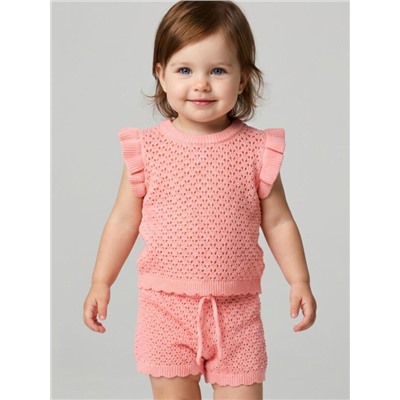 Комплект для девочки: футболка, шорты