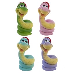 Фигурка декоративная "Змея", L4 W4 H7 см, 4в.