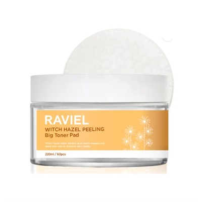 Raviel Гамамелис Пилинг Big Toner Pad 60P