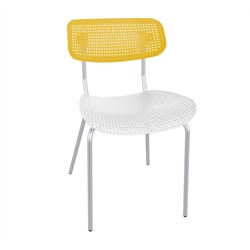 Стул SHT-S85М
                        желтый / белый / хром лак