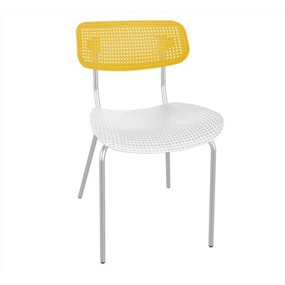 Стул SHT-S85М
                        желтый / белый / хром лак
