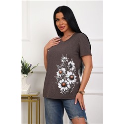 Женская футболка 29540 / коричневый