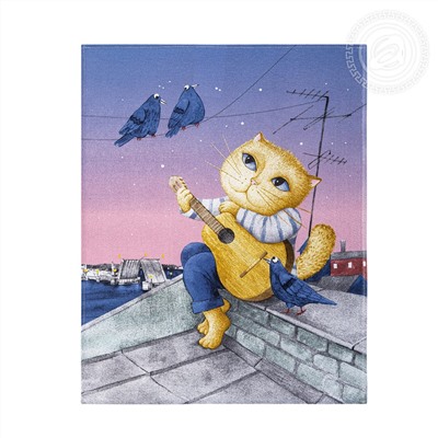 Полотенце рогожка набивное 50х60 №1541