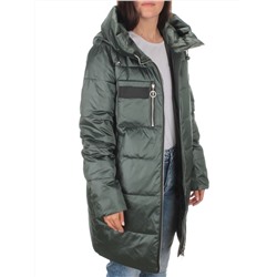 S21121 GRAY/GREEN Куртка зимняя женская (150 гр. холлофайбера)