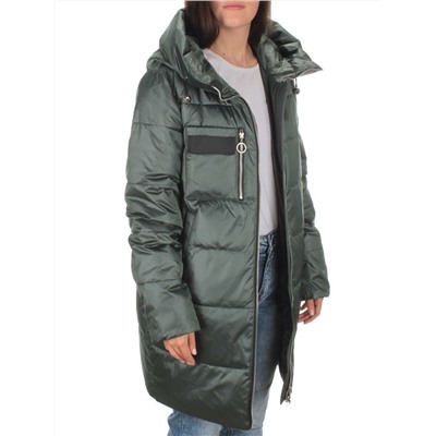 S21121 GRAY/GREEN Куртка зимняя женская (150 гр. холлофайбера)