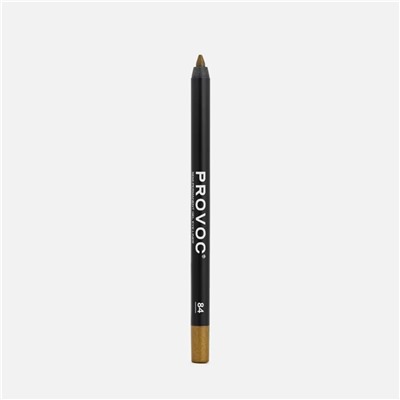 Provoc Гелевый карандаш-подводка для глаз водостойкий / Semi Permanent Gel Eye Liner №84 This Means War, оливковый с шиммером