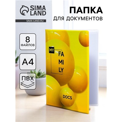 Папка для семейных документов Docs, 8 файлов А4