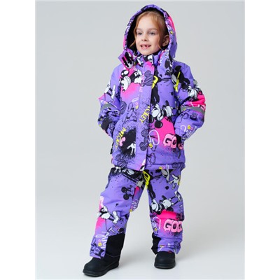 Комплект зимний для девочки: куртка, полукомбинезон