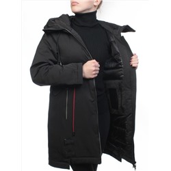 18602 BLACK Пальто демисезонное женское (100 гр. синтепон)