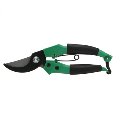 Секатор плоскостной, 8" (20 см), с пластиковыми ручками , Greengo